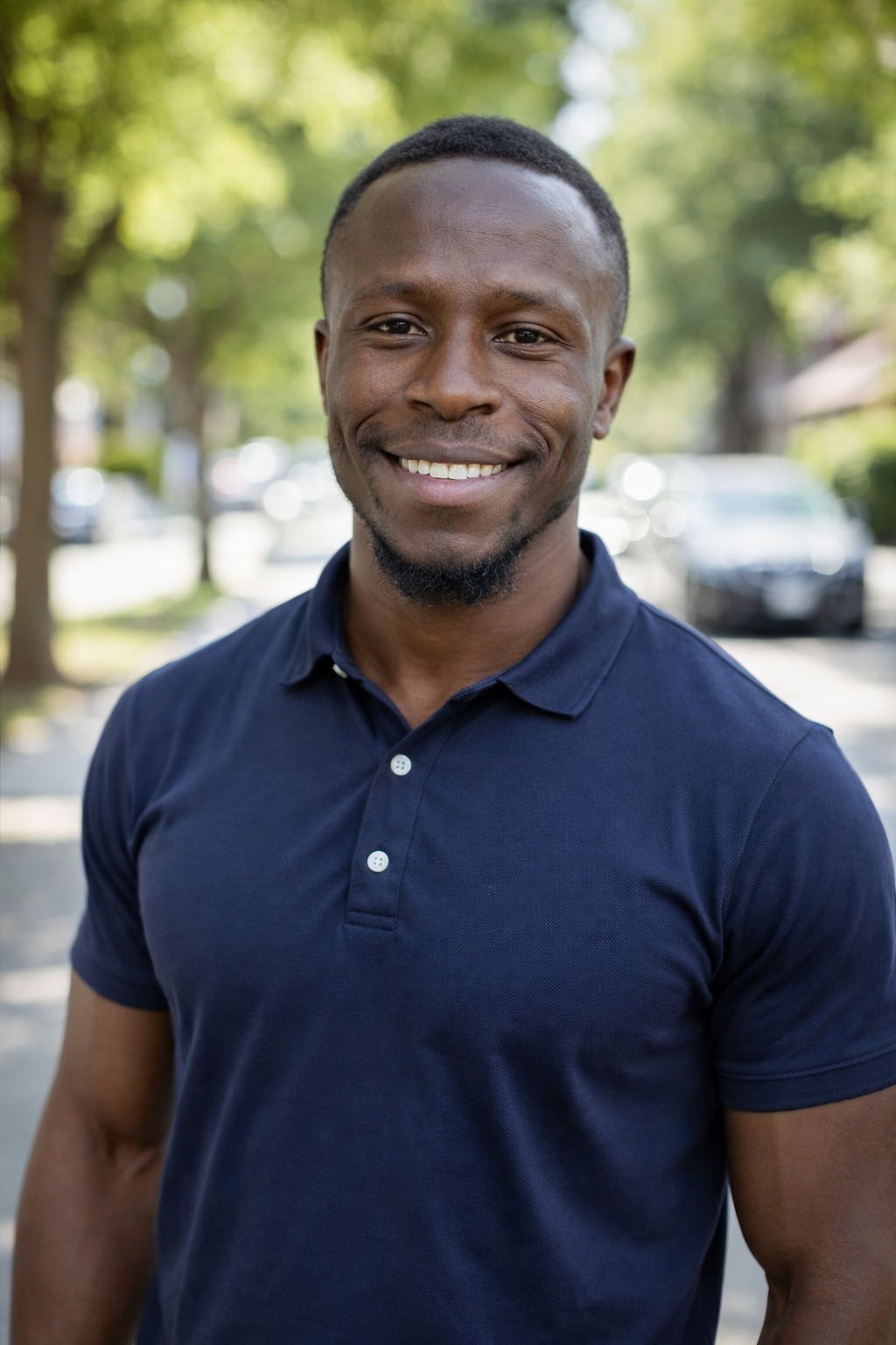 Portrait photo after training